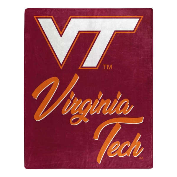Virginia Tech Hokies Blanket 50x60 Raschel Signature Design