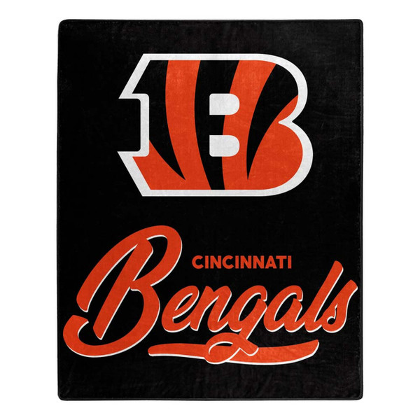 Cincinnati Bengals Blanket 50x60 Raschel Signature Design