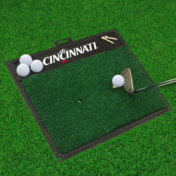 University of Cincinnati Golf Hitting Mat 20" x 17"