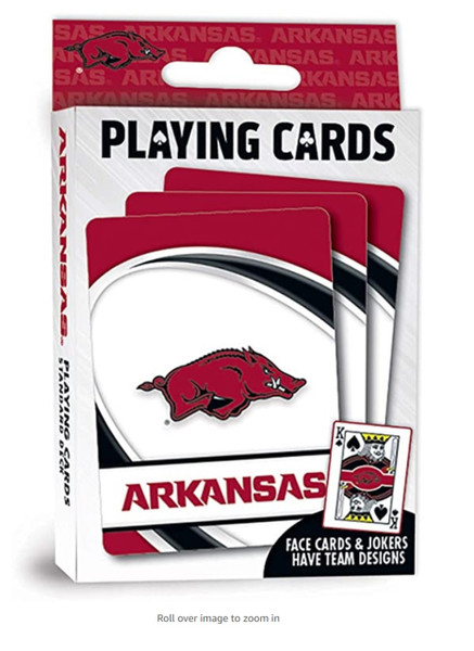 Arkansas Razorbacks Playing Cards Logo