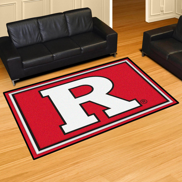 Rutgers University 5x8 Rug 59.5"x88"