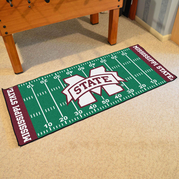 Mississippi State University Football Field Runner 30"x72"