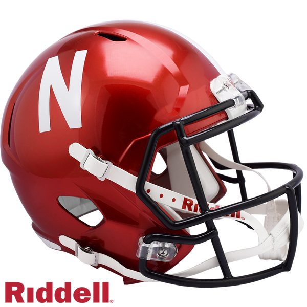 Nebraska Cornhuskers Helmet Riddell Replica Full Size Speed Style FLASH Alternate