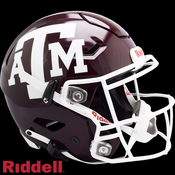 Texas A&M Aggies Helmet Riddell Authentic Full Size SpeedFlex Style Maroon Special Order