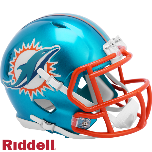 Miami Dolphins Helmet Riddell Replica Mini Speed Style FLASH Alternate
