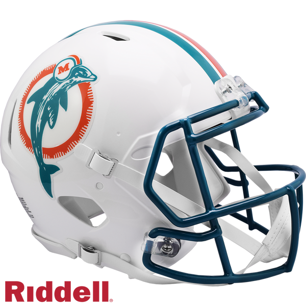 Miami Dolphins Helmet Riddell Authentic Full Size Speed Style 1980-1996 T/B Special Order