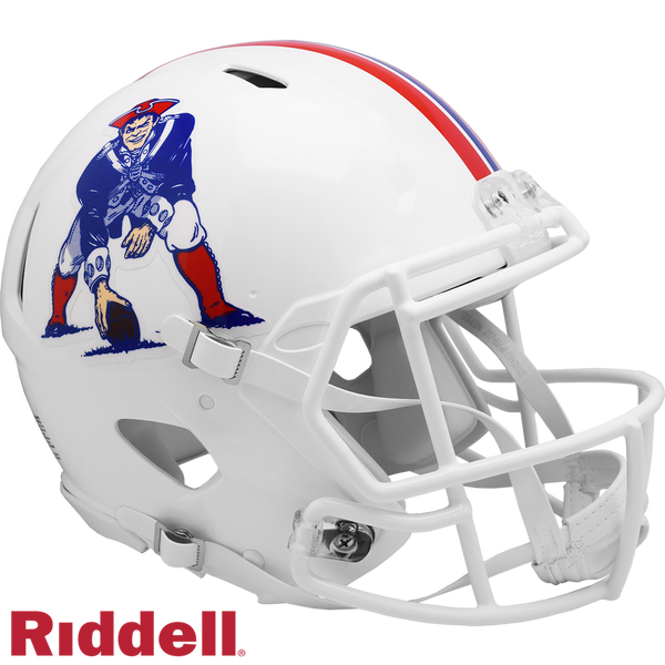 New England Patriots Helmet Riddell Authentic Full Size Speed Style 1982-1989 T/B Special Order