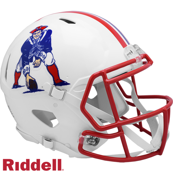 New England Patriots Helmet Riddell Authentic Full Size Speed Style 1990-1992 T/B Special Order