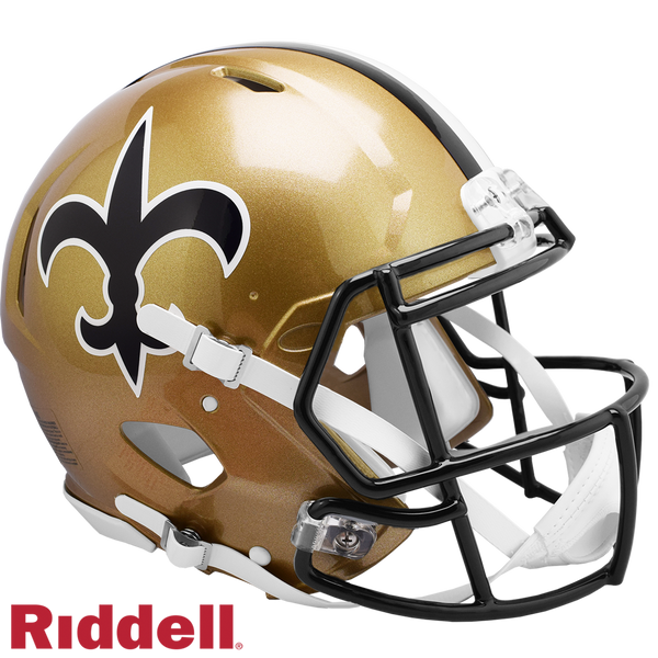 New Orleans Saints Helmet Riddell Authentic Full Size Speed Style 1976-1999 T/B Special Order