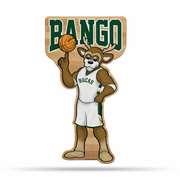 Milwaukee Bucks Pennant Shape Cut Mascot Design