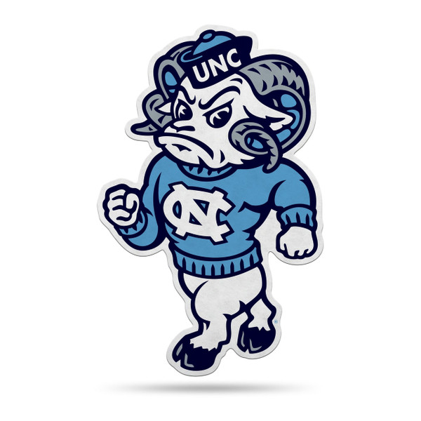 North Carolina Tar Heels Pennant Shape Cut Mascot Design