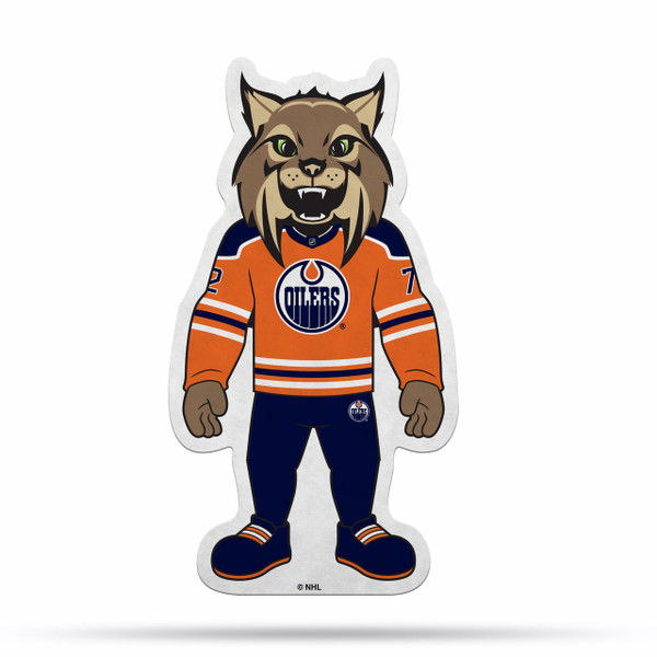 Edmonton Oilers Pennant Shape Cut Mascot Design
