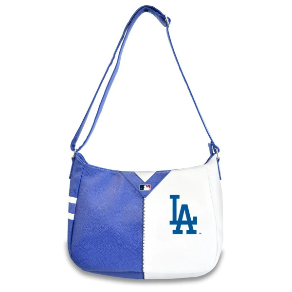 Officially Licensed MLB Los Angeles Dodgers Pebble Split Hobo Bag