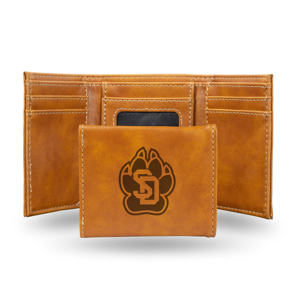 South Dakota Coyotes Wallet Trifold Laser Engraved