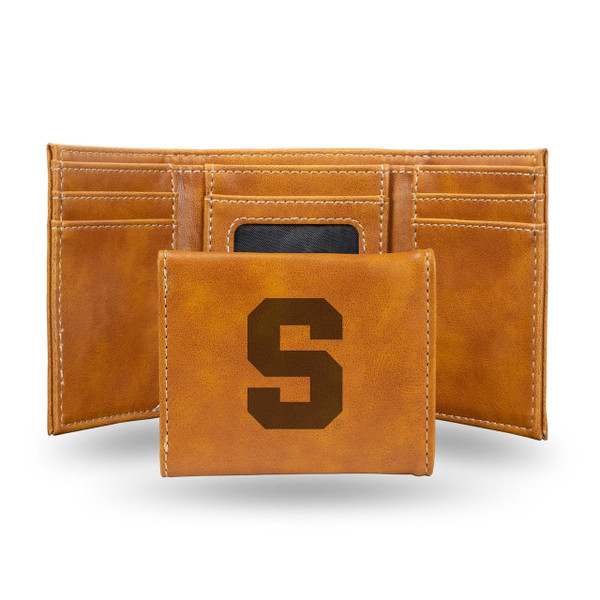 Syracuse Orange Wallet Trifold Laser Engraved