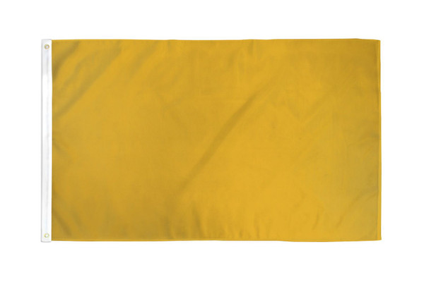 Gold Solid Color Flag 2x3ft Poly