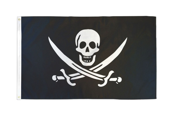 Jack Rackham Pirate Flag 3x5ft Poly