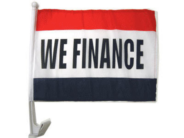 We Finance Single-Sided Car Flag