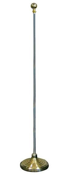 8ft Flag Pole and Gold Base Kit (Ball Top)