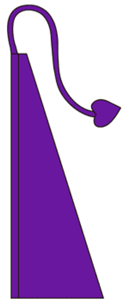 Plum Purple Solid Color Wind Dancer Flag