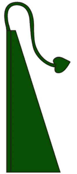 Shamrock Green Solid Color Wind Dancer Flag