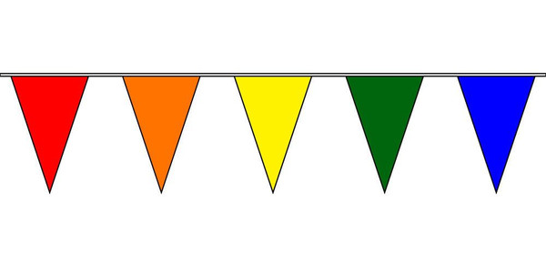 30ft Solid Color Pennant String Flags