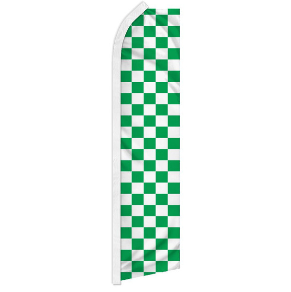Green & White Checkered Super Flag