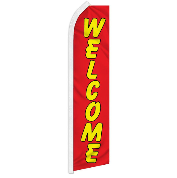 Welcome (Red & Yellow) Super Flag