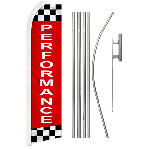 Performance Super Flag & Pole Kit