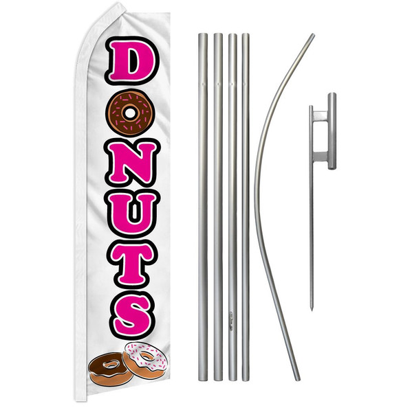 Donuts Super Flag & Pole Kit