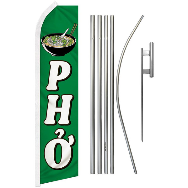 Pho Super Flag & Pole Kit