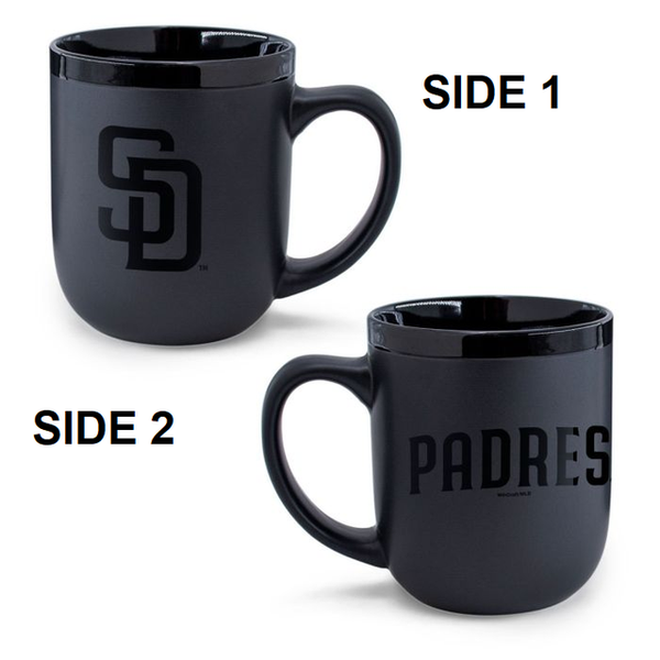 San Diego Padres Coffee Mug 17oz Matte Black