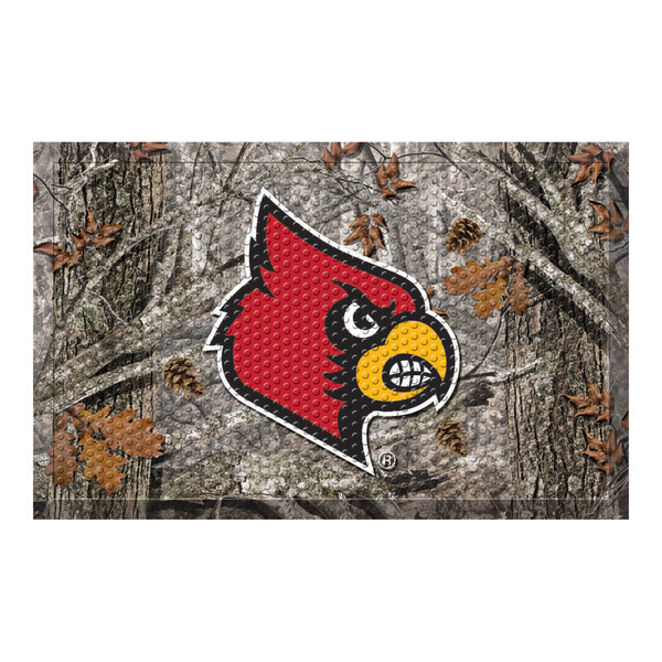 University of Louisville - Louisville Cardinals Scraper Mat Cardinal Primary Logo Camo