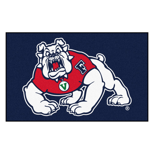Fresno State - Fresno State Bulldogs Ulti-Mat 4-Paw Bulldog Primary Logo Navy