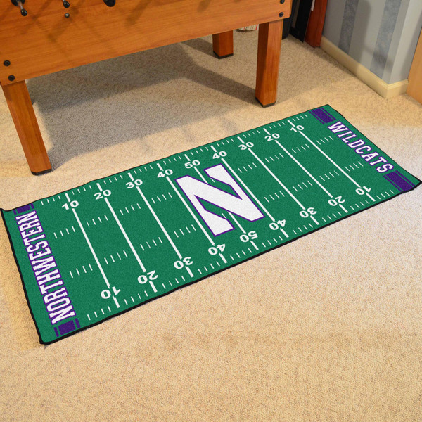 Northwestern University Football Field Runner 30"x72"