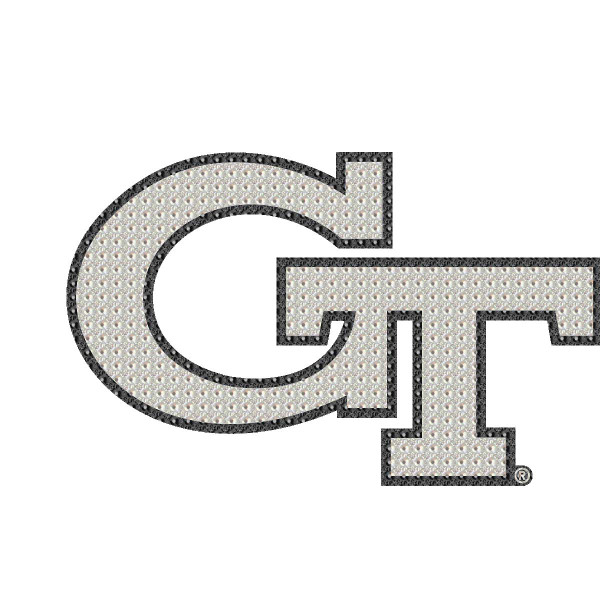 Georgia Tech Jackets Bling Decal "GT" Logo