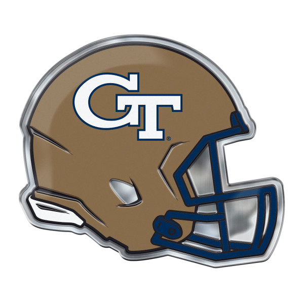 Georgia Tech Jackets Embossed Helmet Emblem "GT" Logo