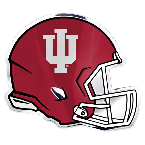 Indiana University - Indiana Hooisers Embossed Helmet Emblem IU Trident Primary Logo Crimson