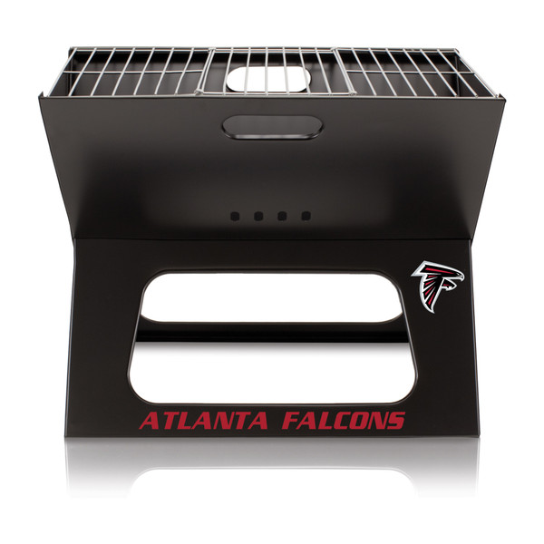 Atlanta Falcons X-Grill Portable Charcoal BBQ Grill, (Black)