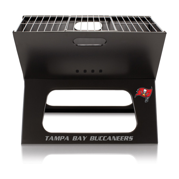 Tampa Bay Buccaneers X-Grill Portable Charcoal BBQ Grill, (Black)