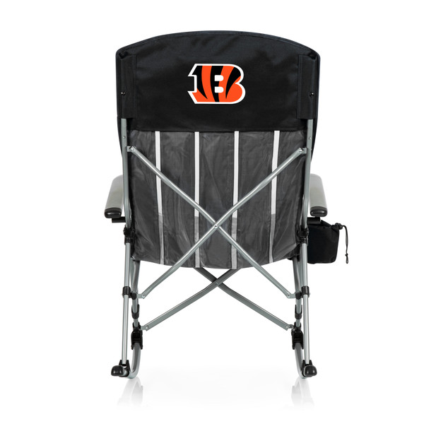 Cincinnati Bengals Outdoor Rocking Camp Chair, (Black)
