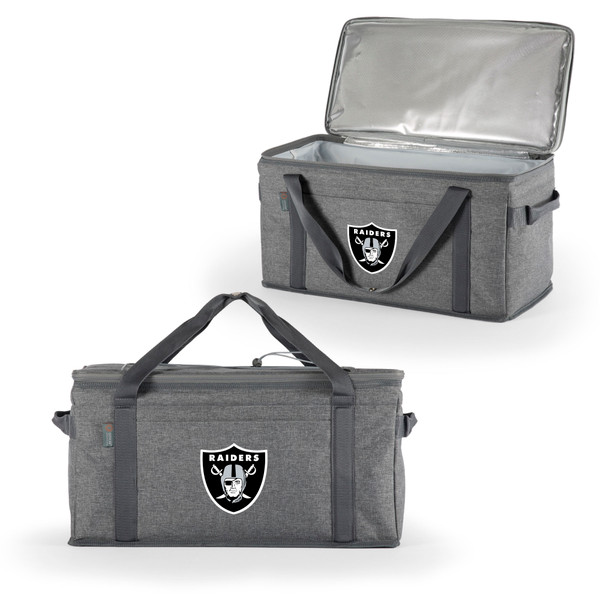 Las Vegas Raiders 64 Can Collapsible Cooler, (Heathered Gray)