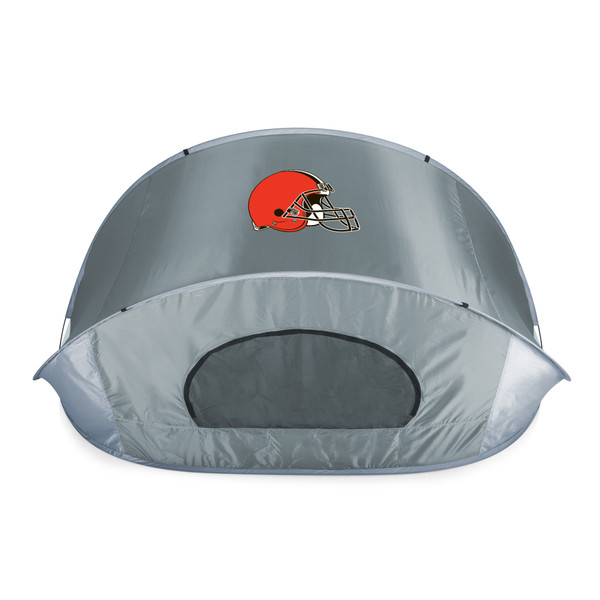 Cleveland Browns Manta Portable Beach Tent, (Gray with Black Accents)