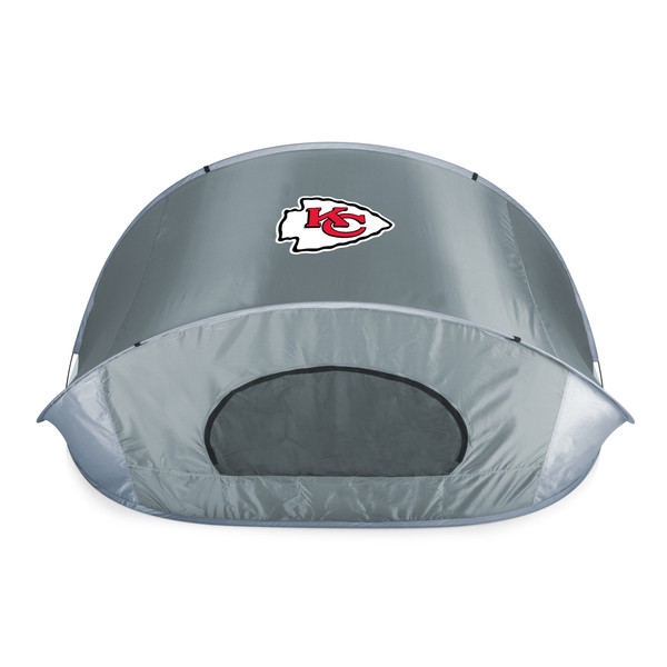 Kansas City Chiefs Manta Portable Beach Tent, (Gray with Black Accents)