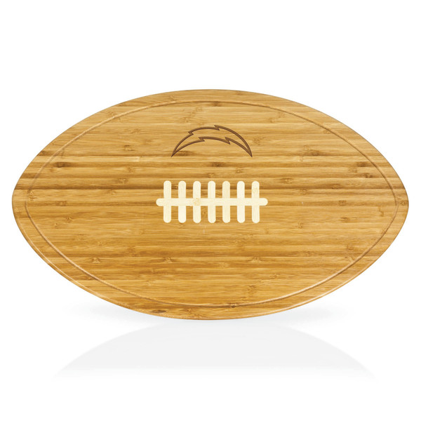 Los Angeles Chargers Kickoff Football Cutting Board & Serving Tray, (Bamboo)