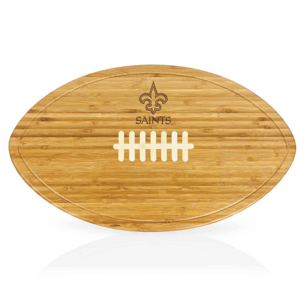 New Orleans Saints Kickoff Football Cutting Board & Serving Tray, (Bamboo)