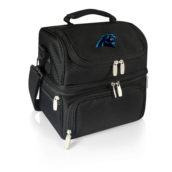 Carolina Panthers Pranzo Lunch Bag Cooler with Utensils, (Black)