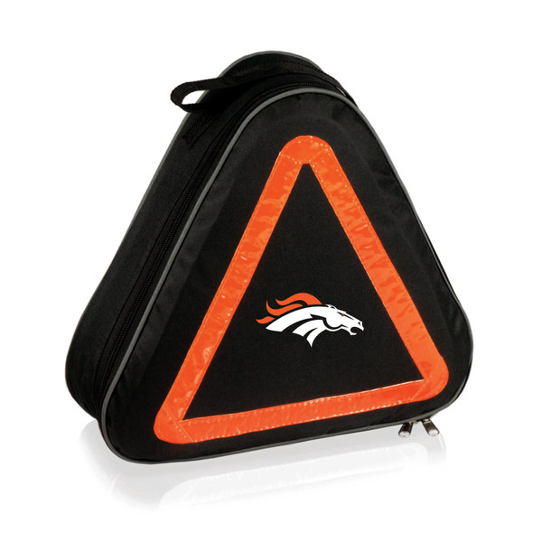 Denver Broncos Roadside Emergency Car Kit, (Black with Orange Accents)