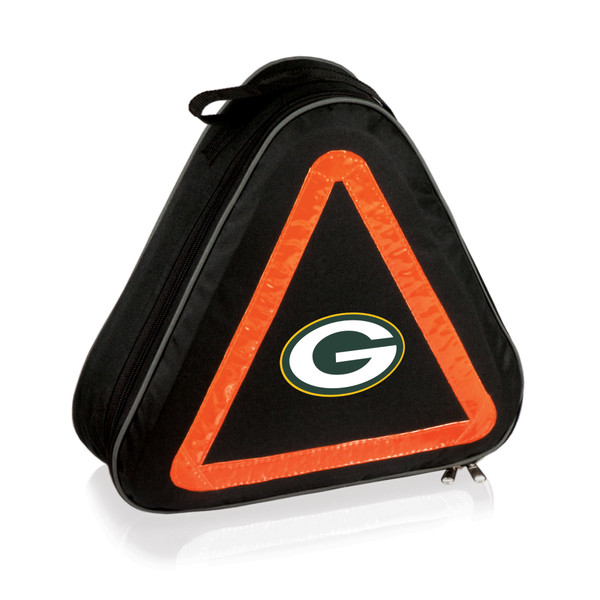 Green Bay Packers Roadside Emergency Car Kit, (Black with Orange Accents)