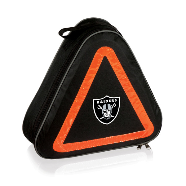 Las Vegas Raiders Roadside Emergency Car Kit, (Black with Orange Accents)
